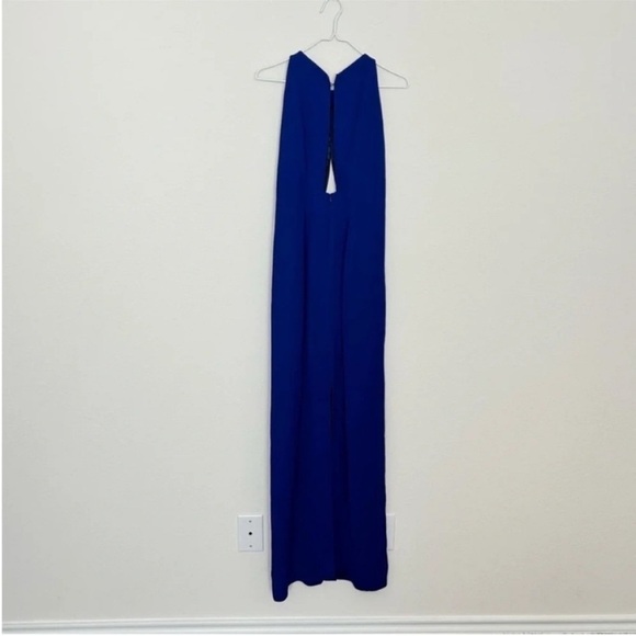 Galvan London Blue Formal Cutout Gown - Picture 3 of 14
